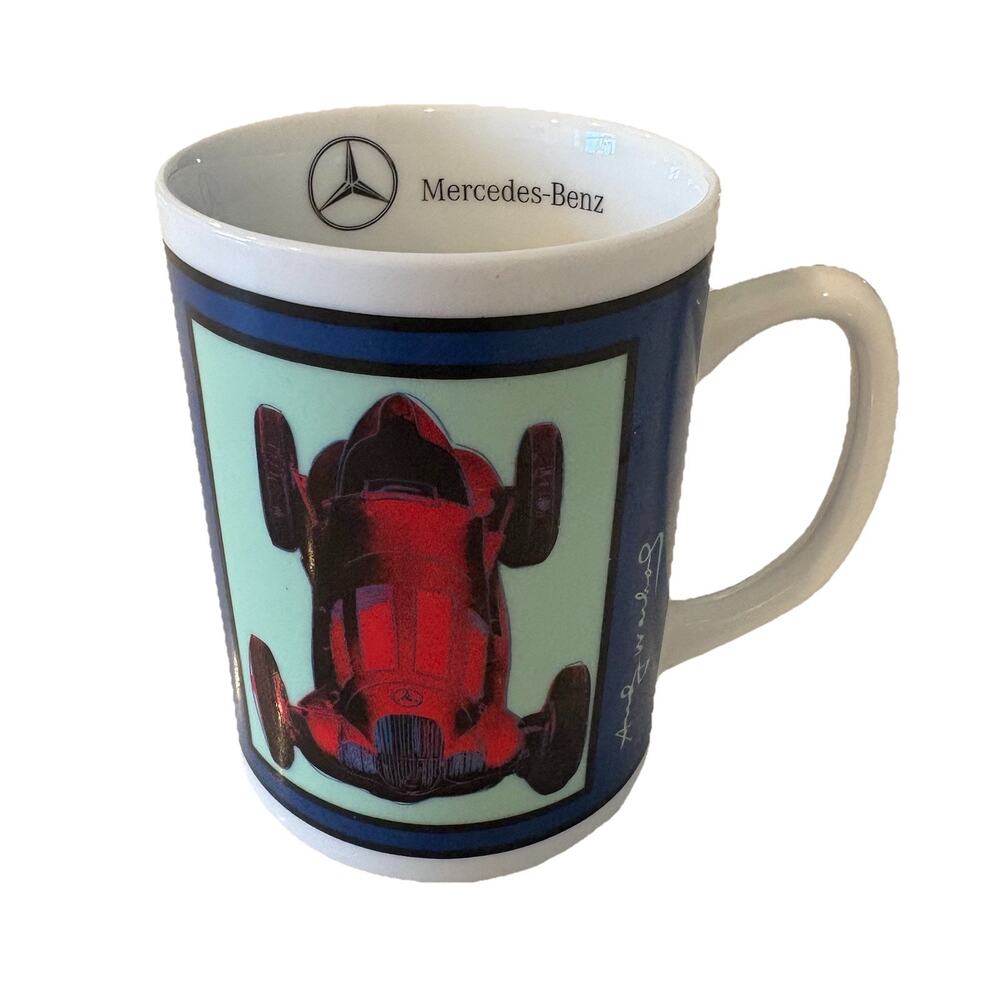 Rare Vtg Andy Warhol for Mercedes-Benz Classic Collection Porcelain Coffee Mug